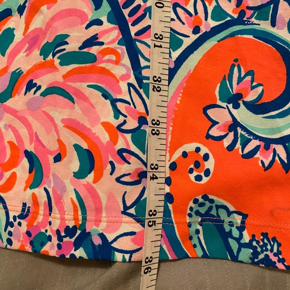 Lilly Pulitzer Coral and Blue Mini Dress - Picture 10 of 14